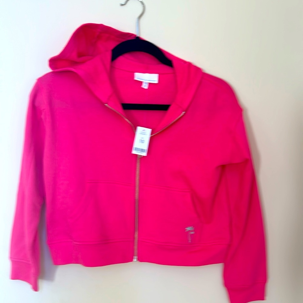 NEW Girls Rockets of Awesome Size 10 Pink Terrycloth Zip Up Hoodie